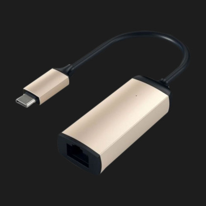 Адаптер Satechi Type-C Ethernet Adapter Gold (ST-TCENG)