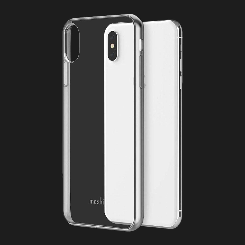 Moshi Vitros Slim Clear Case Jet Silver for iPhone Xs Max