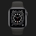 Apple Watch Series 6 44mm Space Gray Aluminum Case with Black Sport Band (M00H3)