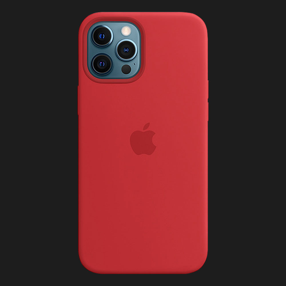 Оригінальний чохол Apple Silicone Case with MagSafe для iPhone 12 Pro Max (PRODUCT RED) (MHLF3)