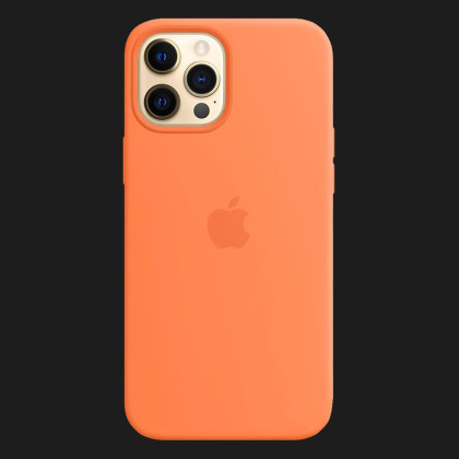 Оригинальный чехол Apple Silicone Case with MagSafe для iPhone 12 Pro Max (Kumquat) (MHL83)
