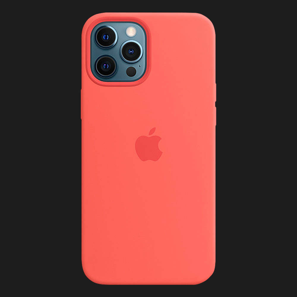 Оригінальний чохол Apple Silicone Case with MagSafe для iPhone 12 Pro Max (Pink Citrus) (MHL93)