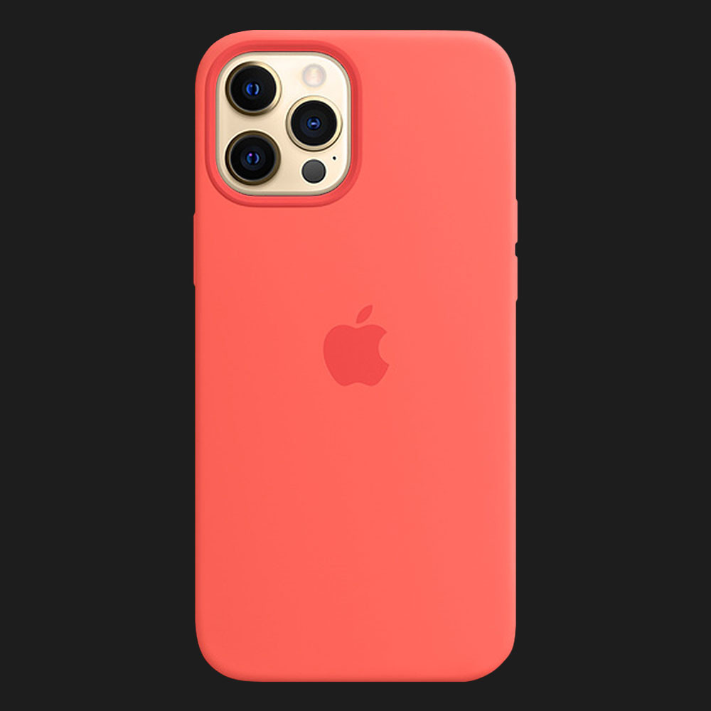 Оригінальний чохол Apple Silicone Case with MagSafe для iPhone 12 Pro Max (Pink Citrus) (MHL93)