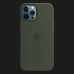 Оригінальний чохол Apple Silicone Case with MagSafe для iPhone 12 | 12 Pro (Cyprus Green) (MHL33)