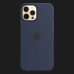 Оригінальний чохол Apple Silicone Case with MagSafe для iPhone 12 | 12 Pro (Deep Navy) (MHL43)