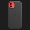 Оригінальний чохол Apple Leather Case with MagSafe для iPhone 12 | 12 Pro (Black) (MHKG3)