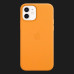 Оригінальний чохол Apple Leather Case with MagSafe для iPhone 12 | 12 Pro (California Poppy) (MHKC3)