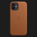 Оригінальний чохол Apple Leather Case with MagSafe для iPhone 12 | 12 Pro (Saddle Brown) (MHKF3)