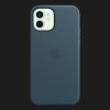 Оригінальний чохол Apple Leather Case with MagSafe для iPhone 12 mini (Baltic Blue) (MHK83)