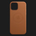 Оригінальний чохол Apple Leather Case with MagSafe для iPhone 12 mini (Saddle Brown) (MHK93)