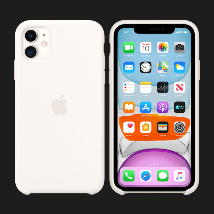 Оригінальний чохол Apple iPhone 11 Silicone Case (White)