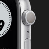 Apple Watch Nike SE 44mm Silver Aluminium Case with Pure Platinum Black Nike Sport Band (MYYH2)