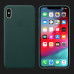 Оригінальний чохол Apple Leather Case для iPhone Xs (Forest Green)