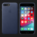 Оригінальний чохол Apple Leather Case для iPhone 7 Plus / 8 Plus (Midnight Blue)