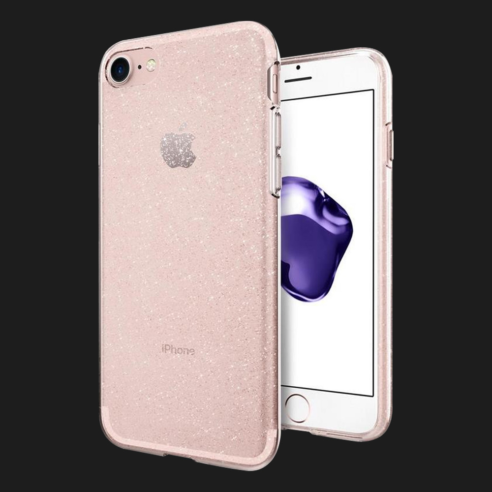 Чохол Spigen Liquid Crystal Glitter для iPhone 7/8/SE (Rose Quartz) (042CS21419)