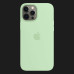 Оригінальний чохол Apple Silicone Case with MagSafe для iPhone 12 | 12 Pro (Pistachio) (MK003)