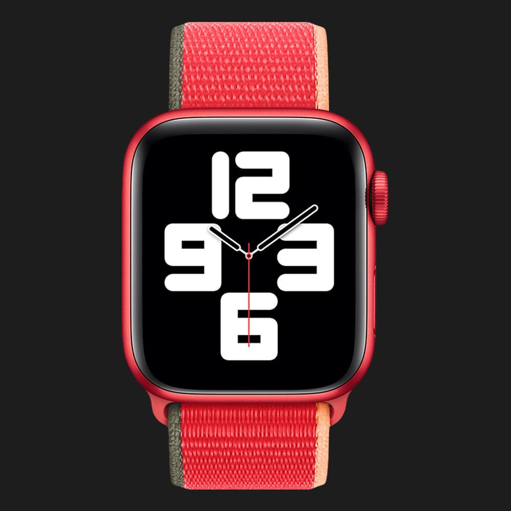 Оригінальний ремінець для Apple Watch 42/44/45 mm Sport Loop (PRODUCT)RED) (MJG33)