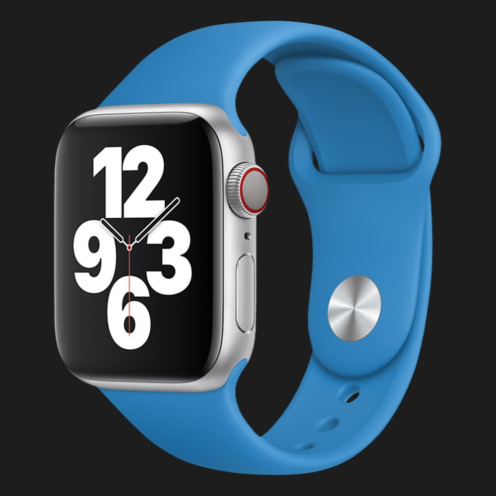 Оригінальний ремінець для Apple Watch 38/40/41 mm Sport Band (Surf Blue) (MXNV2)