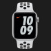 Оригінальний ремінець для Apple Watch 42/44/45 mm Nike Sport Band (Pure Platinum / Black) (MX8F2)