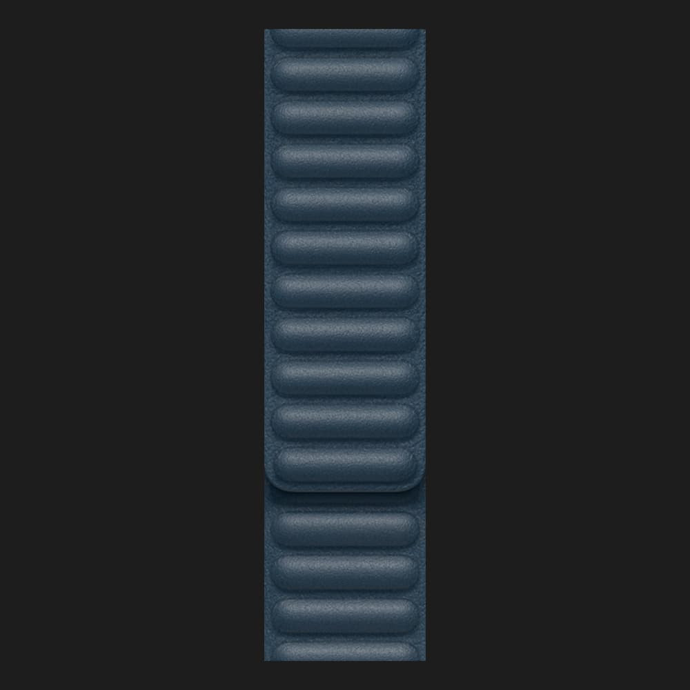 Оригінальний ремінець для Apple Watch 42/44/45 mm Leather Link (Baltic Blue) (MY9L2/MY9K2)