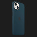 Оригінальний чохол Apple Silicone Case with MagSafe для iPhone 13 mini (Abyss Blue) (MM213)