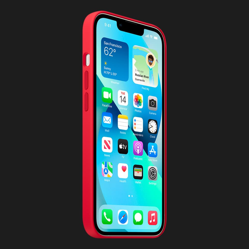 Оригінальний чохол Apple Silicone Case with MagSafe для iPhone 13 mini (PRODUCT)RED (MM233)