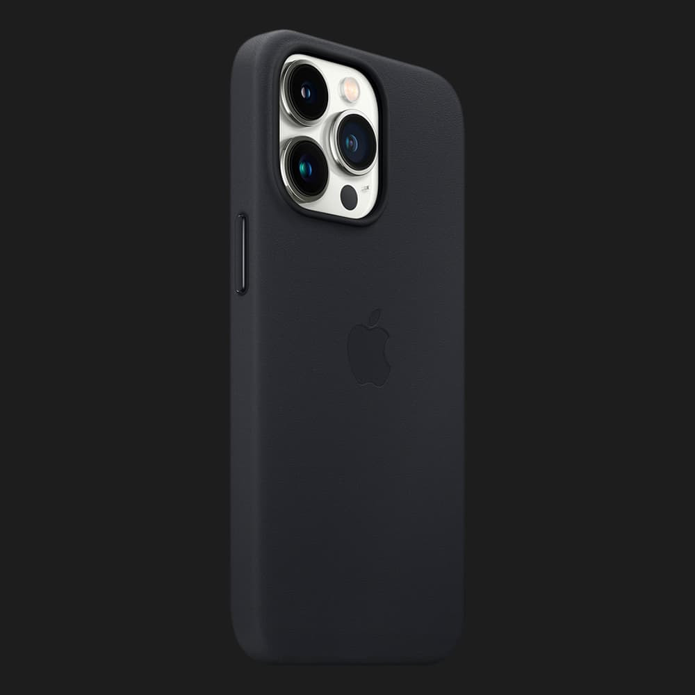 Оригінальний чохол Apple Leather Case with MagSafe для iPhone 13 Pro Max (Midnight) (MM1R3)