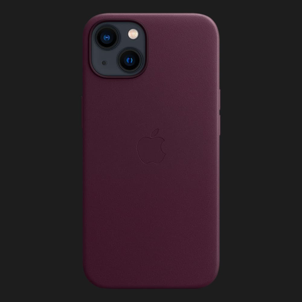 Оригінальний чохол Apple iPhone 13 Leather Case with MagSafe (Dark Cherry) (MM143)