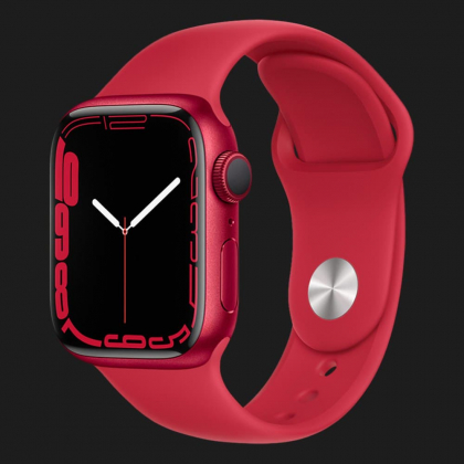 Apple Watch Series 7 41mm PRODUCT(RED) Aluminum Case with Red Sport Band (MKN23) в Киеве