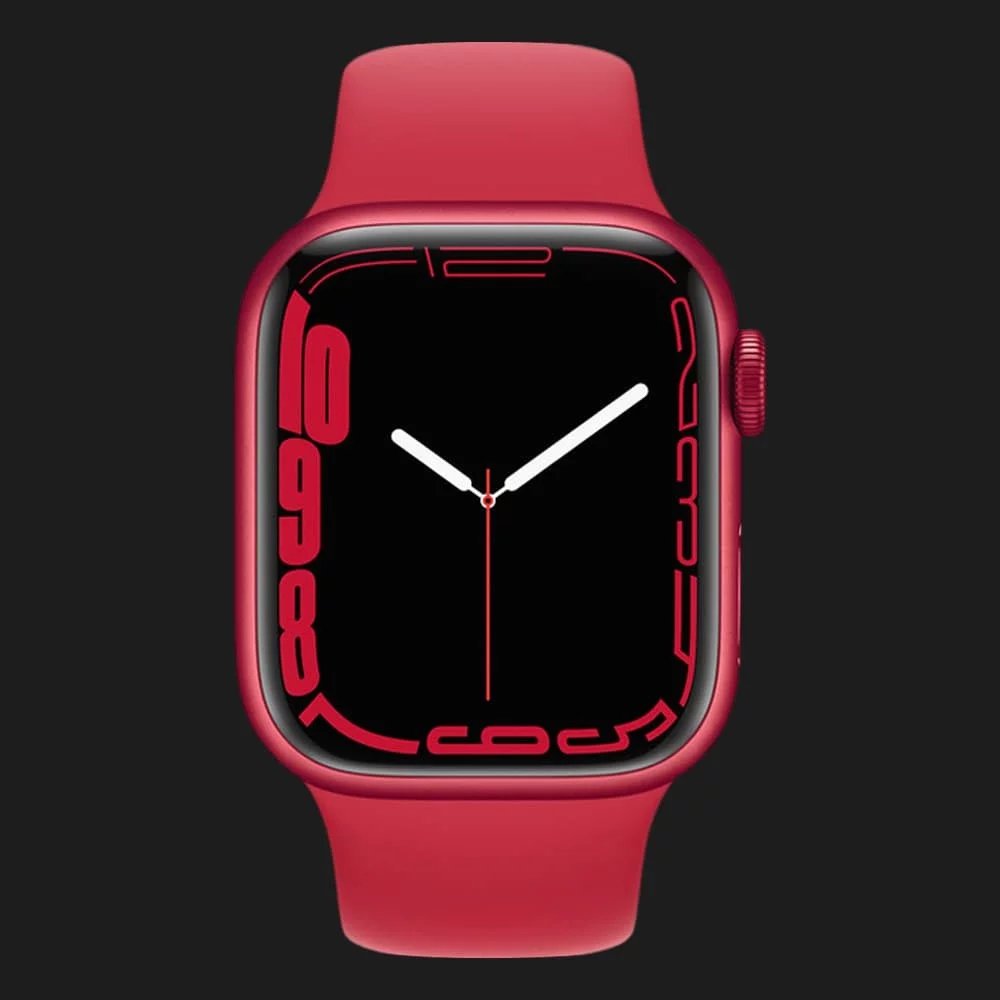 Apple Watch Series 7 45mm PRODUCT(RED) Aluminum Case with Red Sport Band (MKN93)