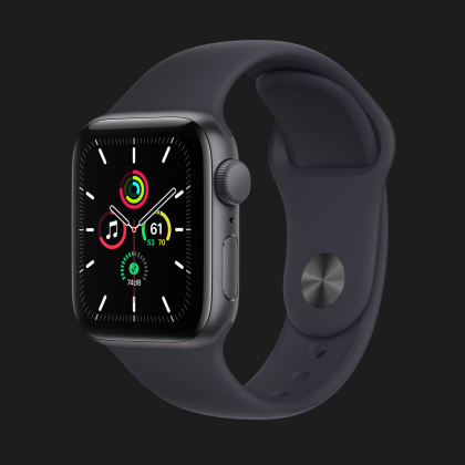 Купити Apple Watch Series SE 40mm Space Gray with Midnight Sport Band  (MKQ13) — ціни ⚡, відгуки ⚡, характеристики — ЯБКО