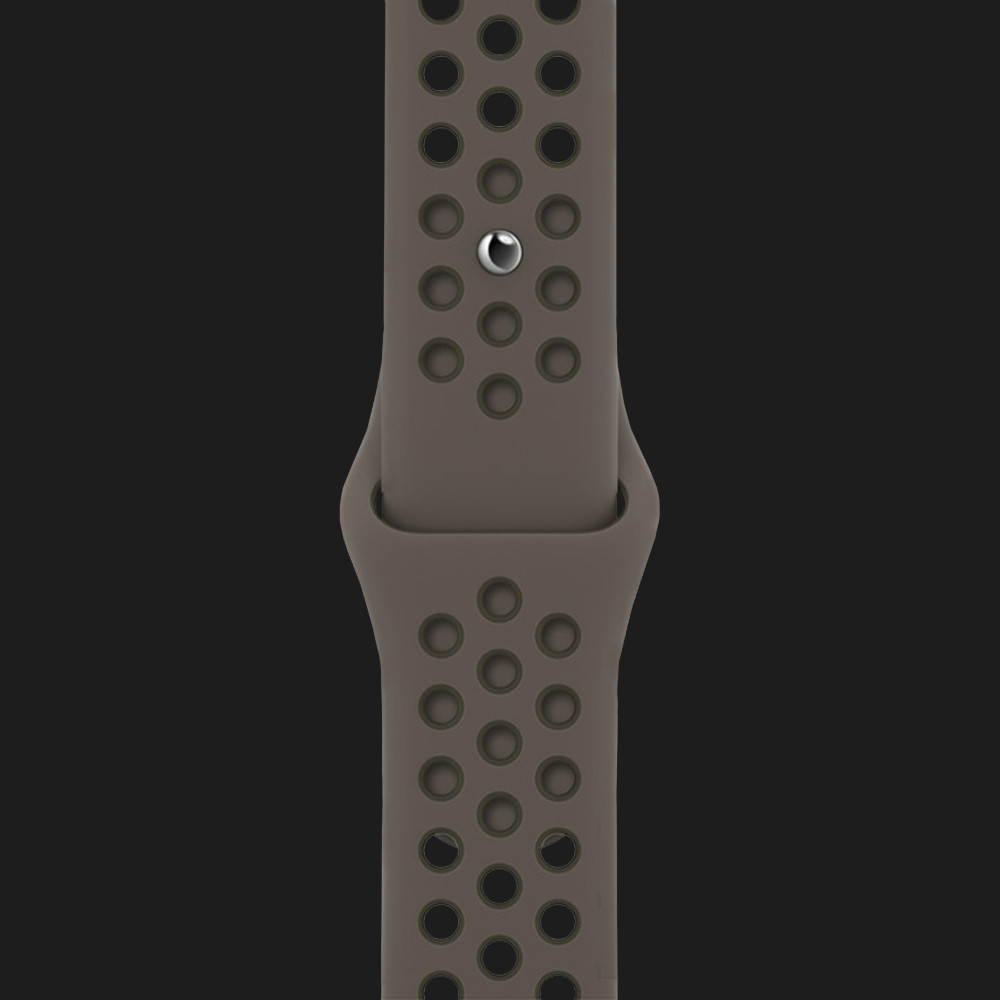 Оригінальний ремінець для Apple Watch 42/44/45 mm Nike Sport Band (Olive Gray/Cargo Khaki) (ML8D3)