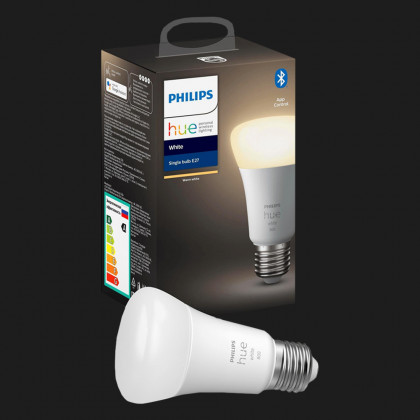 Розумна лампа Philips Hue Single Bulb E27, White, BT, DIM в Ковелі
