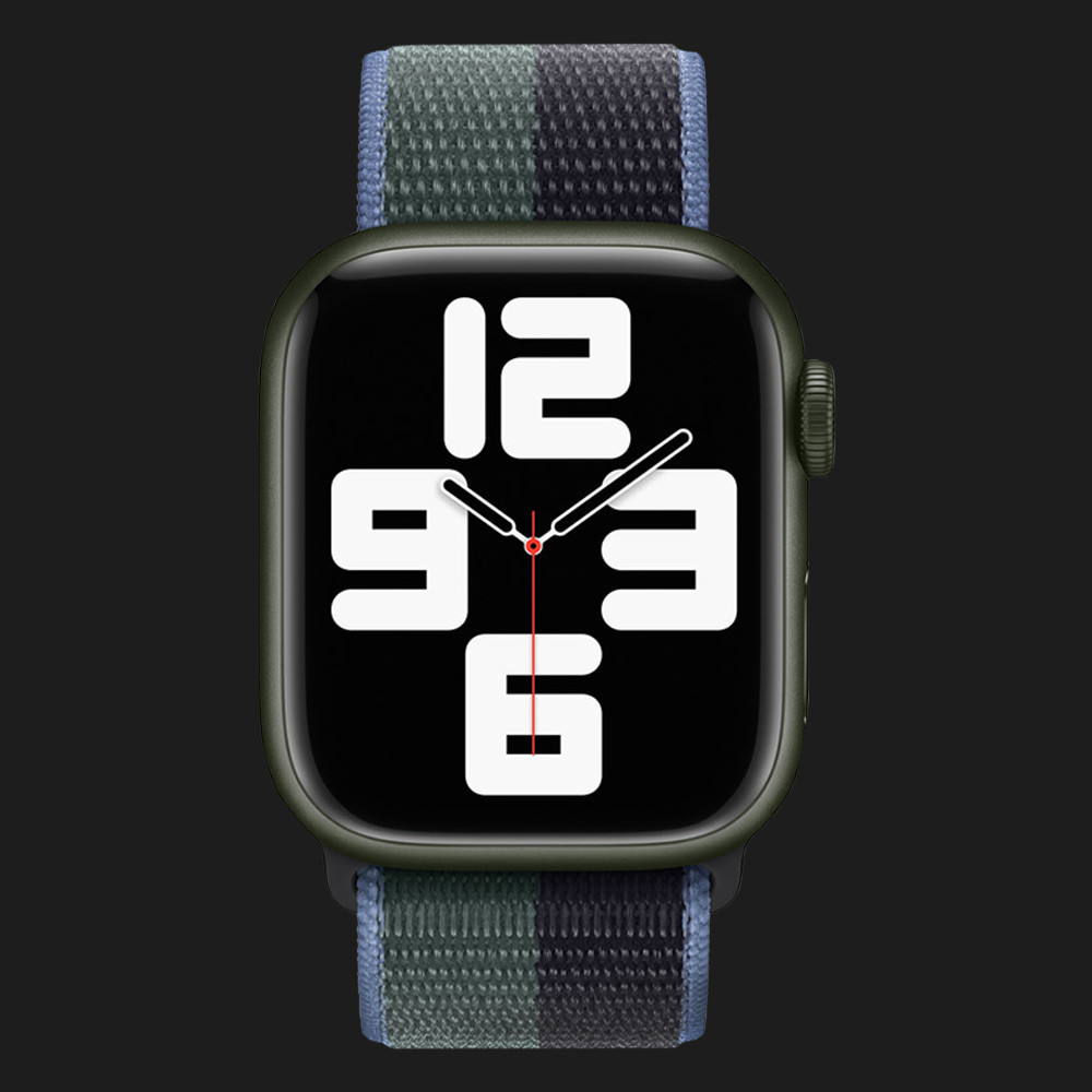 Оригінальний ремінець для Apple Watch 42/44/45 mm Sport Loop (Midnight/Eucalyptus)