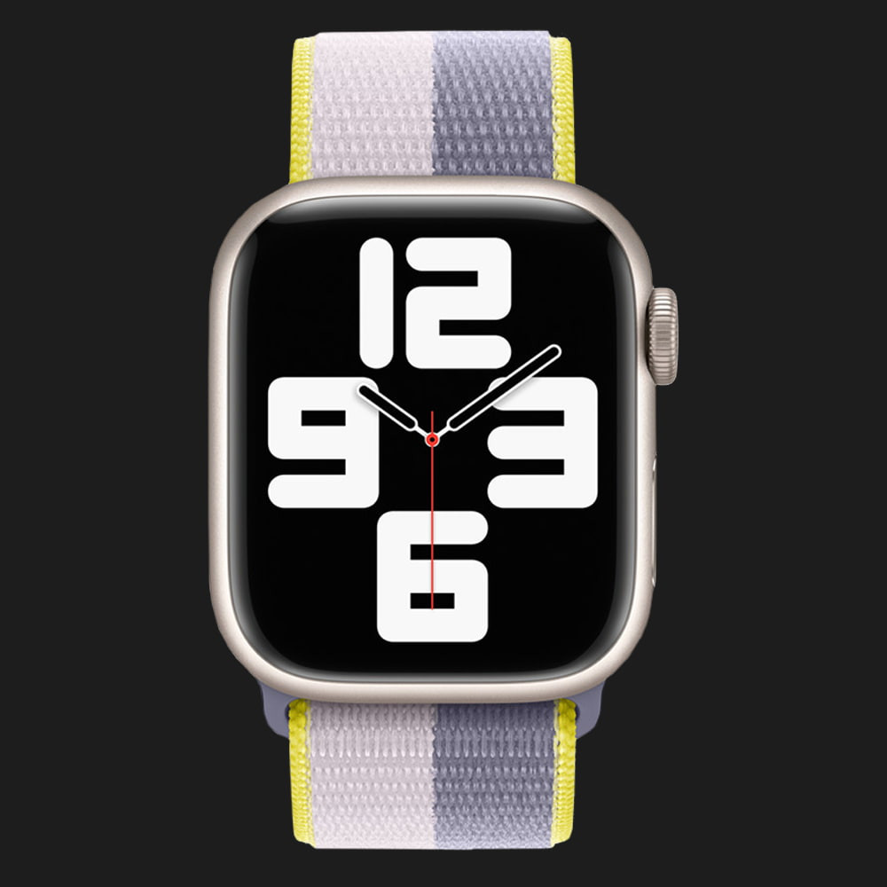 Оригінальний ремінець для Apple Watch 42/44/45 mm Sport Loop (Lavender Gray/Light Lilac)