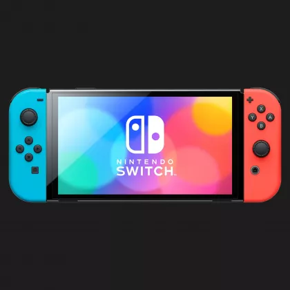 Портативна ігрова приставка Nintendo Switch OLED with Neon Blue and Neon Red Joy-Con (045496883409)