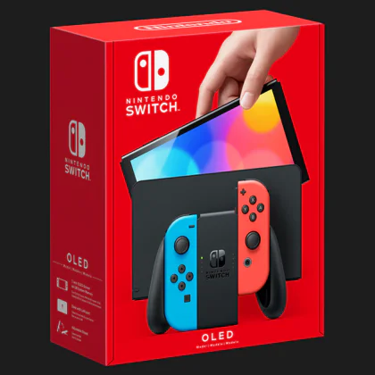 Портативна ігрова приставка Nintendo Switch OLED with Neon Blue and Neon Red Joy-Con (045496883409)