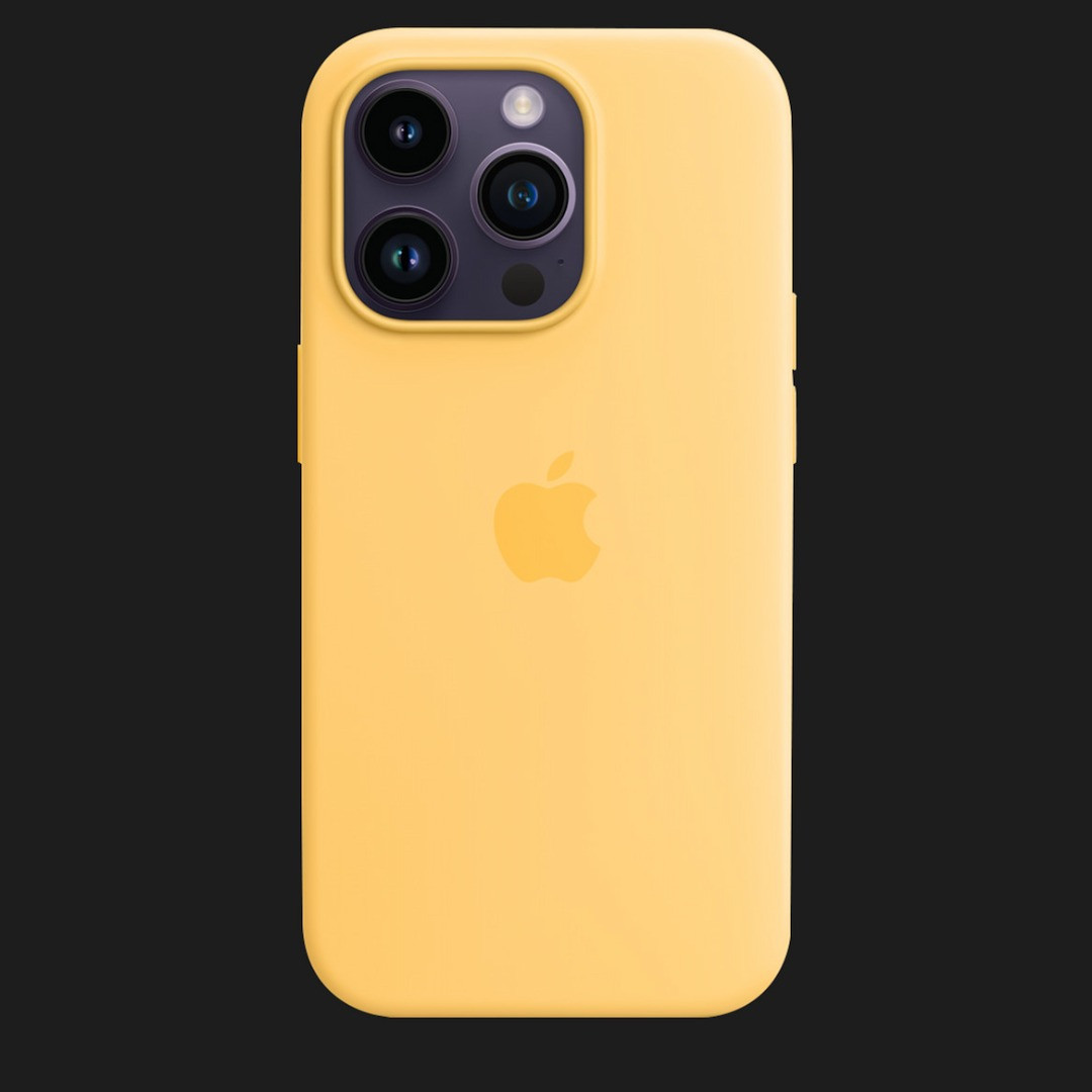 Оригінальний чохол Apple Silicone Case with MagSafe для iPhone 14 Pro Max (Sunglow) (MPU03)