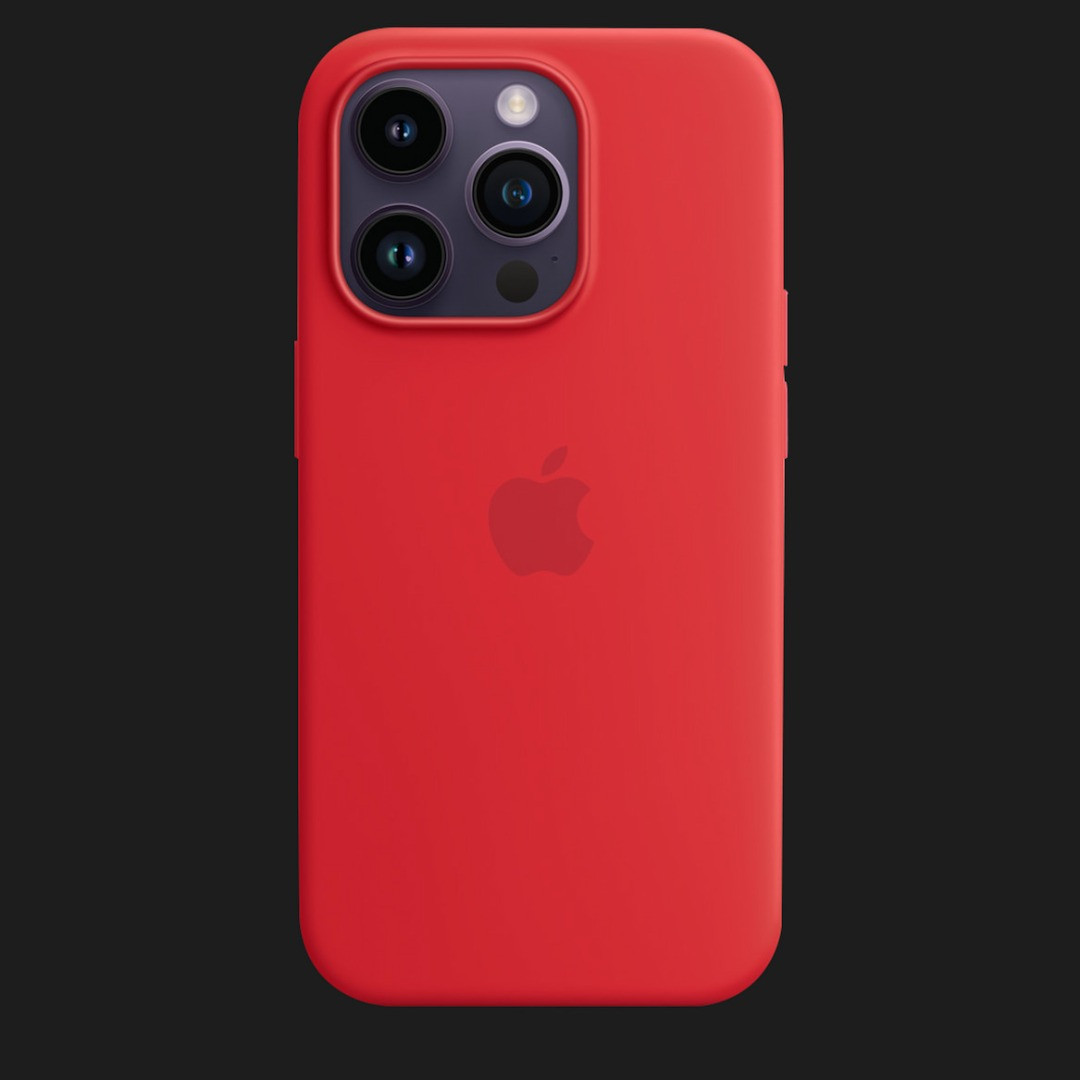 Оригінальний чохол Apple Silicone Case with MagSafe для iPhone 14 Pro (PRODUCT) RED (MPTG3)
