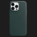 Оригінальний чохол Apple Leather Case with MagSafe для iPhone 14 Pro (Forest Green) (MPPH3)