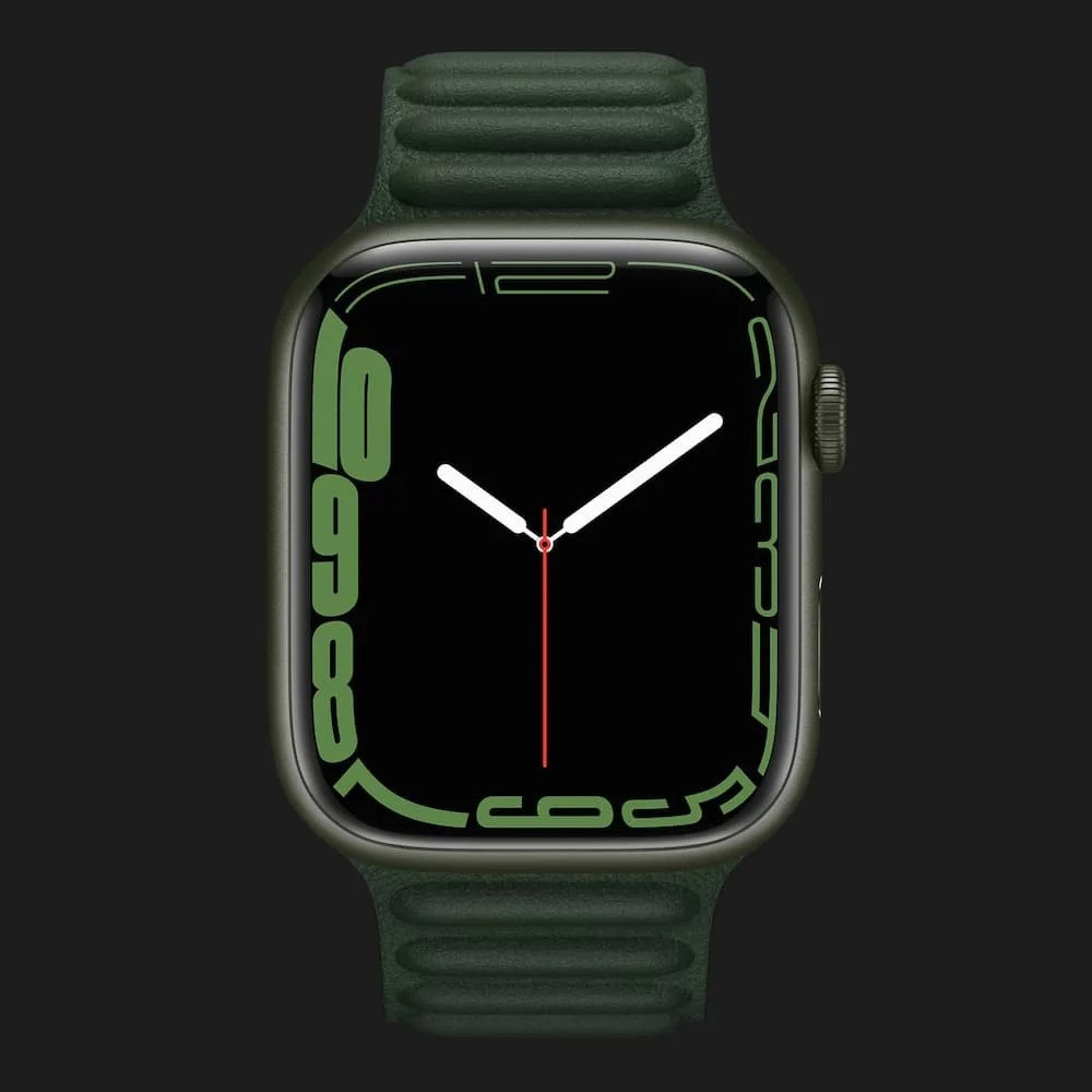 Оригінальний ремінець для Apple Watch 38/40/41 mm Leather Link (Sequoia Green) (ML7Q3)