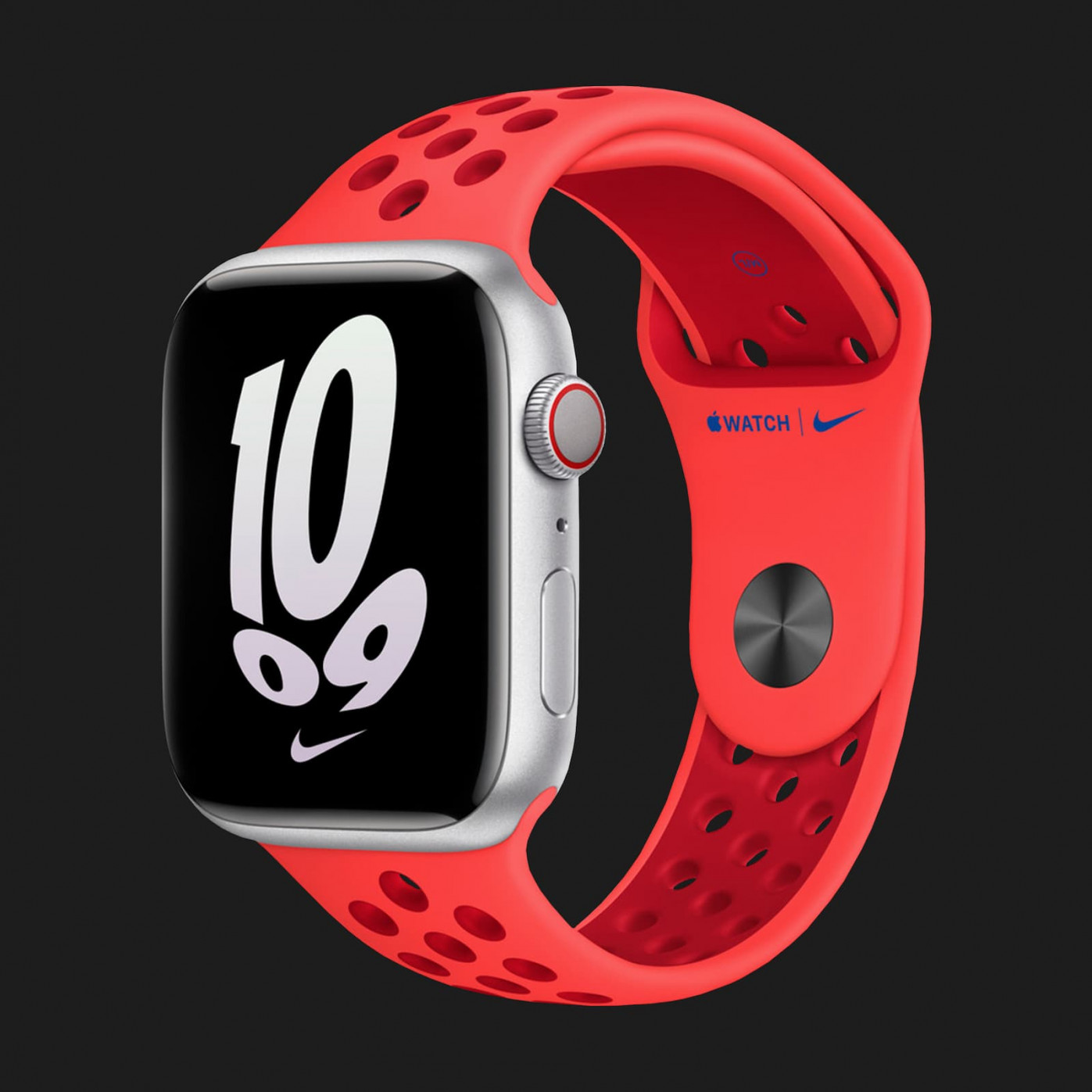 Оригінальний ремінець для Apple Watch 42/44/45 mm Nike Sport Band (Bright Crimson/Gym Red) (MPHA3)