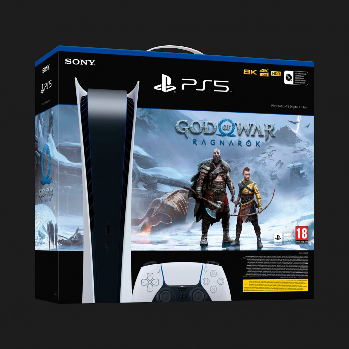 Ігрова приставка Sony PlayStation 5 (Digital Edition) (825GB) + God of War Ragnarok Bundle