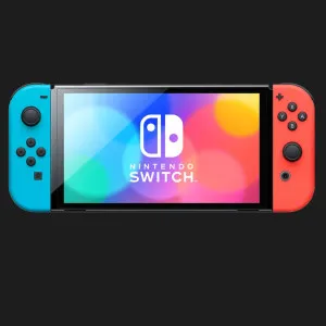 Портативна ігрова приставка Nintendo Switch OLED with Neon Blue and Neon Red Joy-Con (045496883409)