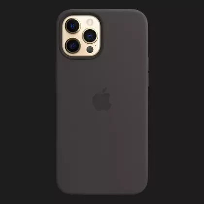 Оригінальний чохол Apple Silicone Case with MagSafe для iPhone 12 | 12 Pro (Black) (MHL73)