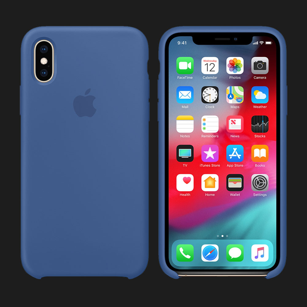 Оригінальний чохол Apple Silicone Case для iPhone Xs (Delft Blue)