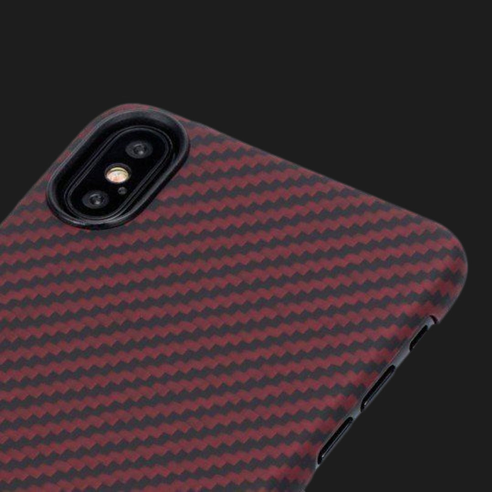 Pitaka MagEZ Case for iPhone Xs Max (Black / Red)