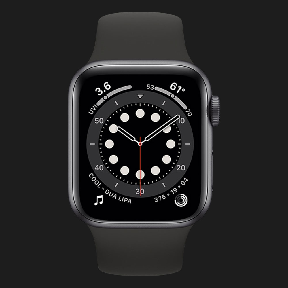 Apple Watch Series SE 40mm Space Gray with Black Sport Band (MYDP2)
