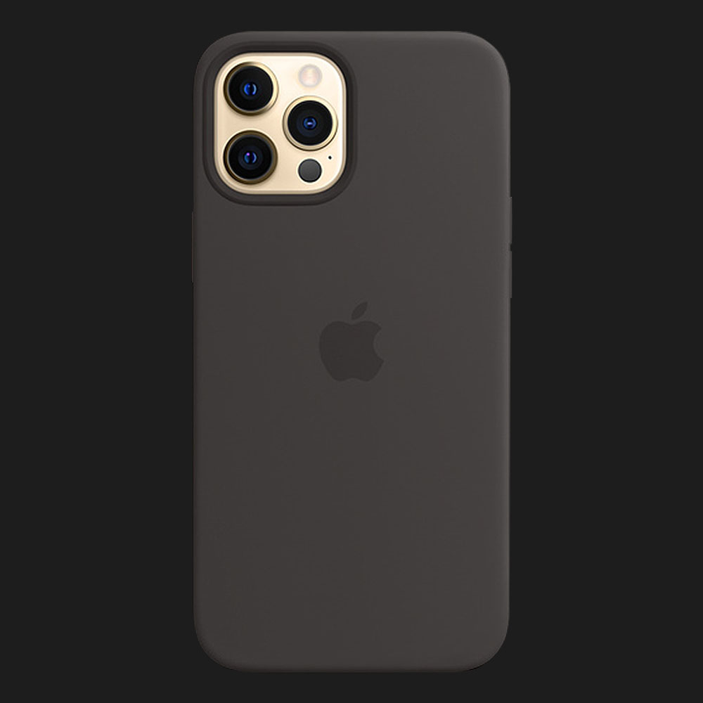 Оригінальний чохол Apple Silicone Case with MagSafe для iPhone 12 | 12 Pro (Black) (MHL73)