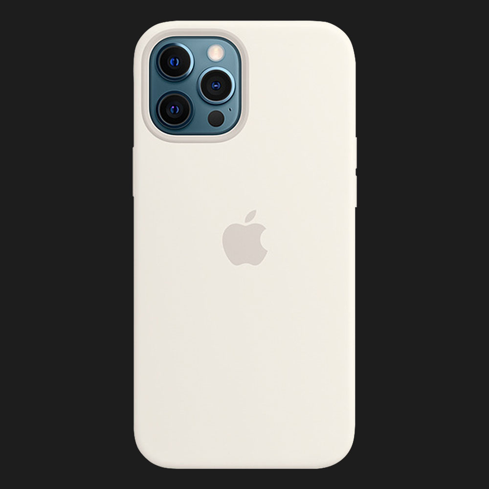Оригінальний чохол Apple Silicone Case with MagSafe для iPhone 12 | 12 Pro (White) (MHL53)